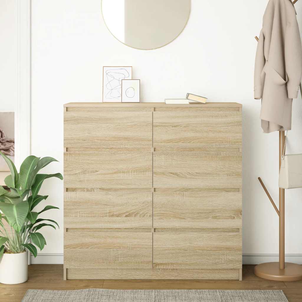 vidaXL Komoda Sonoma Oak 100x35x99 cm Drewno klejone