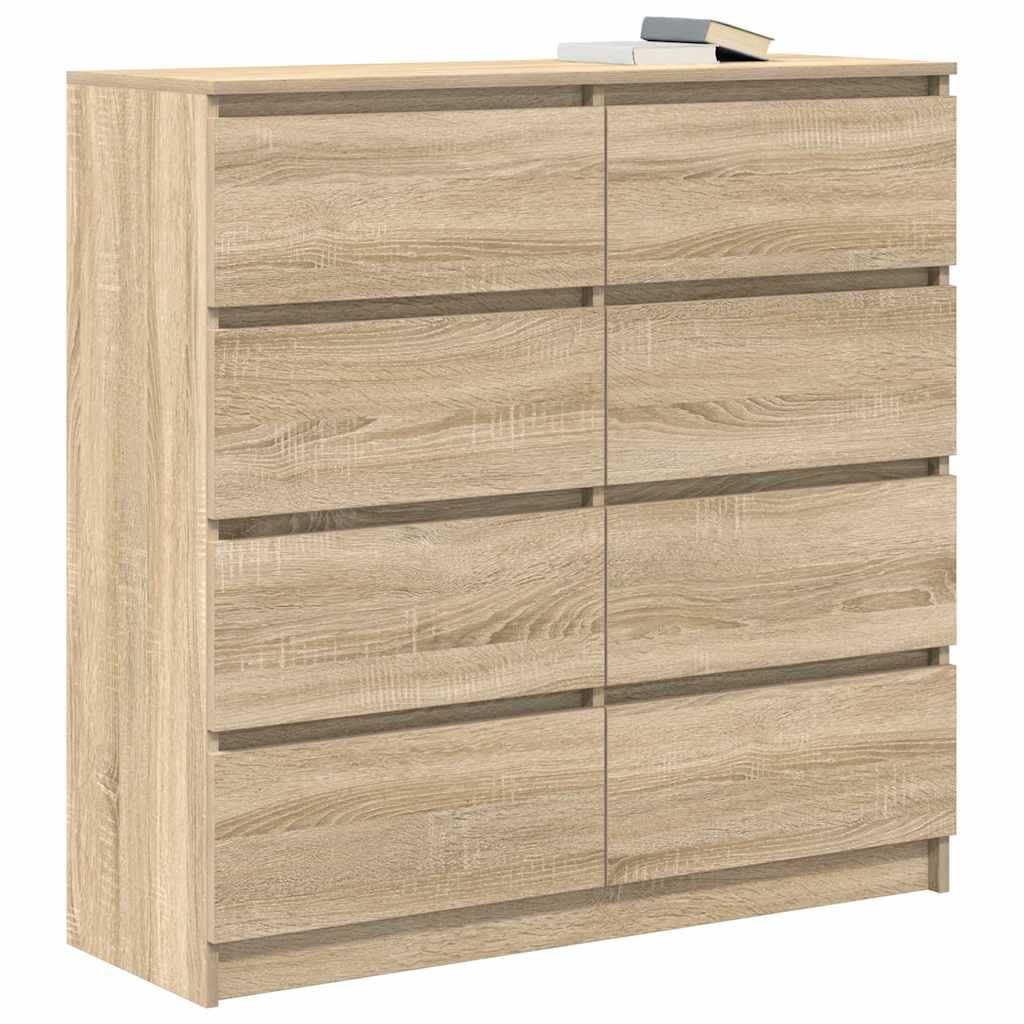 vidaXL Komoda Sonoma Oak 100x35x99 cm Drewno klejone