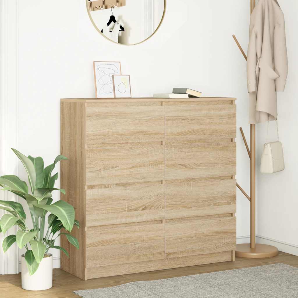 vidaXL Komoda Sonoma Oak 100x35x99 cm Drewno klejone