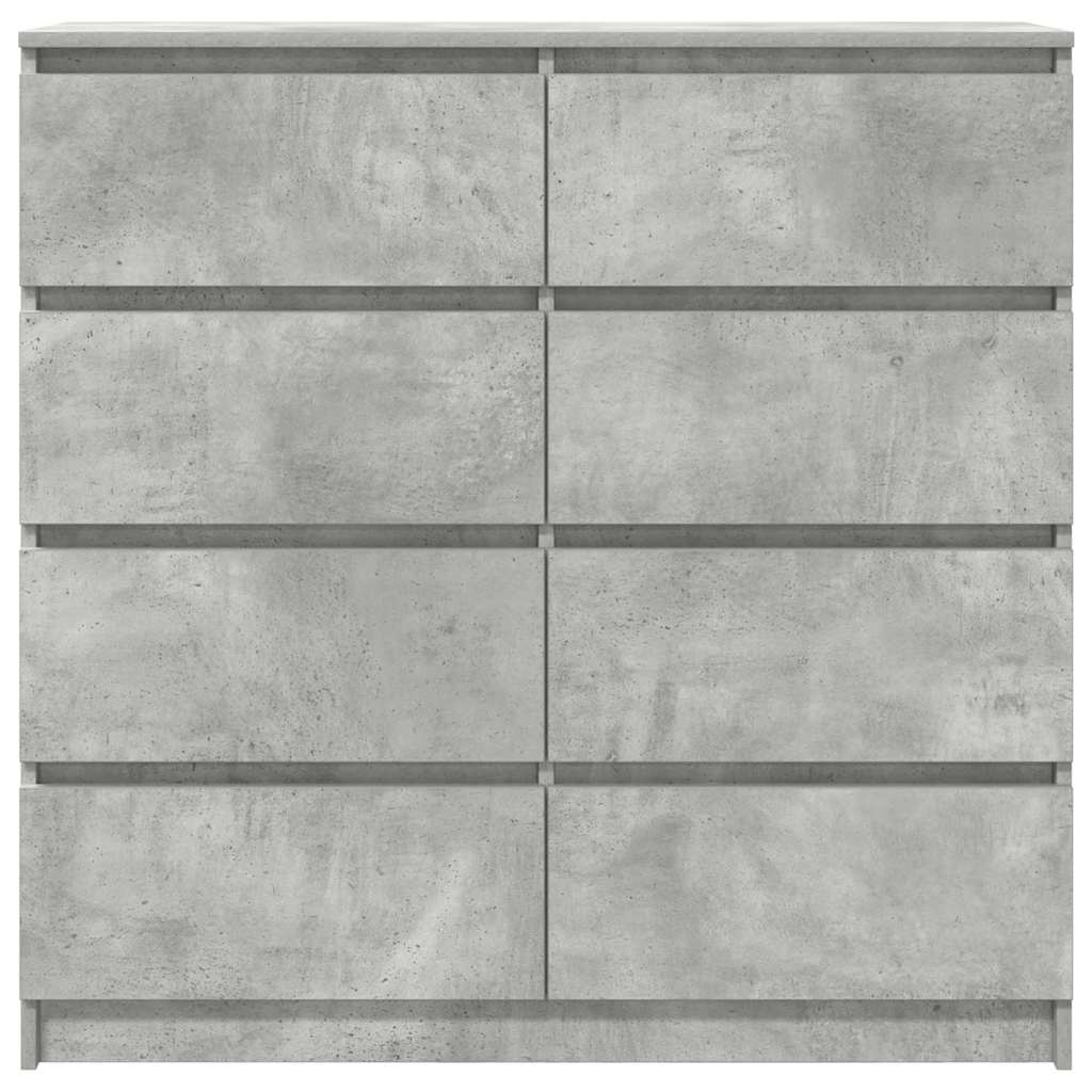 vidaXL Komoda Betonowa Szara 100x35x99 cm Drewno klejone