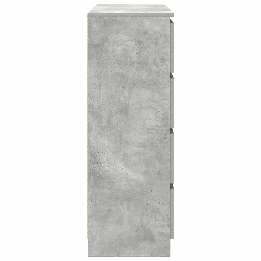 vidaXL Komoda Betonowa Szara 100x35x99 cm Drewno klejone