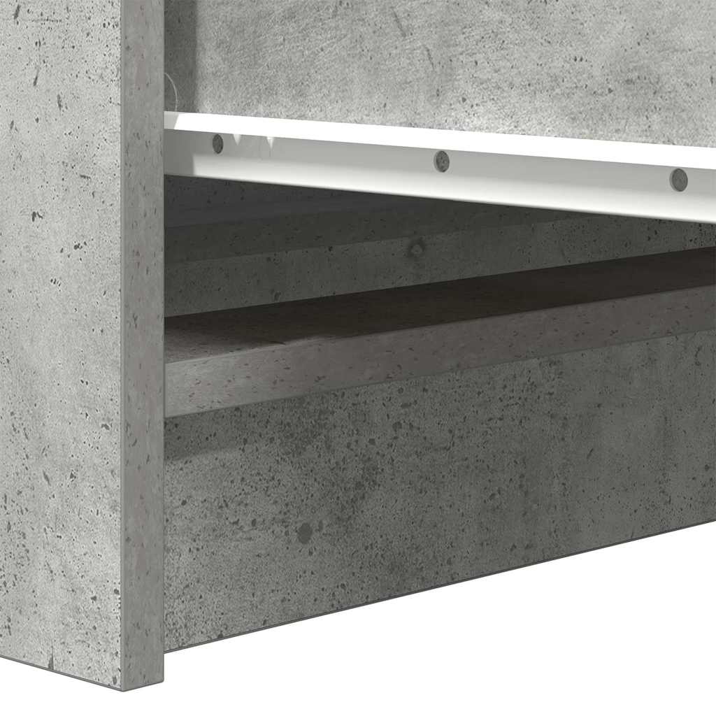 vidaXL Komoda Betonowa Szara 100x35x99 cm Drewno klejone