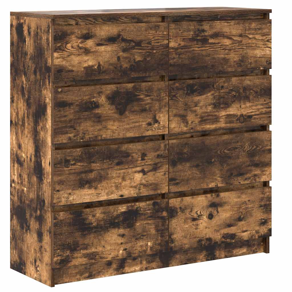 vidaXL Komoda Dąb wędzony 100x35x99 cm Drewno klejone