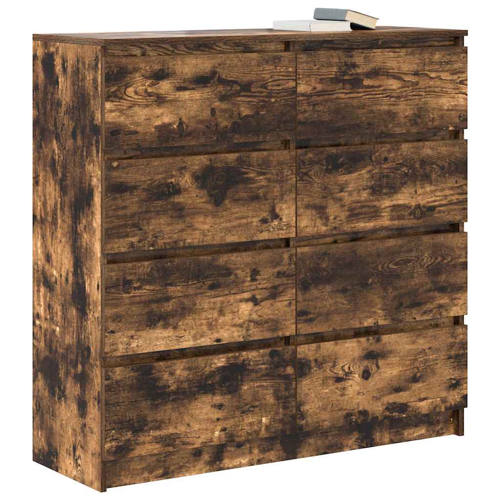 vidaXL Komoda Dąb wędzony 100x35x99 cm Drewno klejone