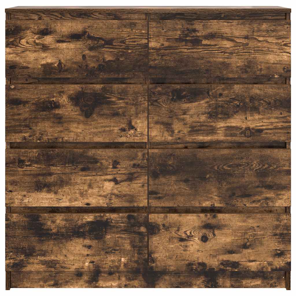 vidaXL Komoda Dąb wędzony 100x35x99 cm Drewno klejone