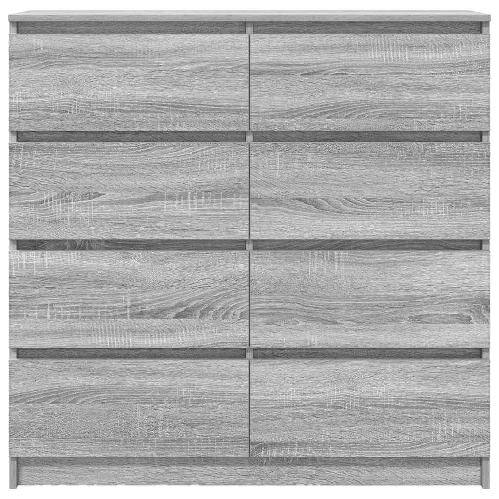 vidaXL Komoda Szara Sonoma 100x35x99 cm Drewno klejone