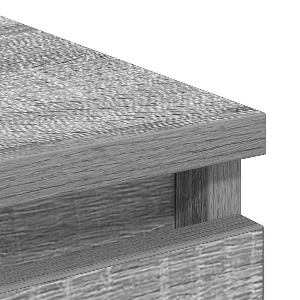 vidaXL Komoda Szara Sonoma 100x35x99 cm Drewno klejone