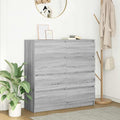 vidaXL Komoda Szara Sonoma 100x35x99 cm Drewno klejone