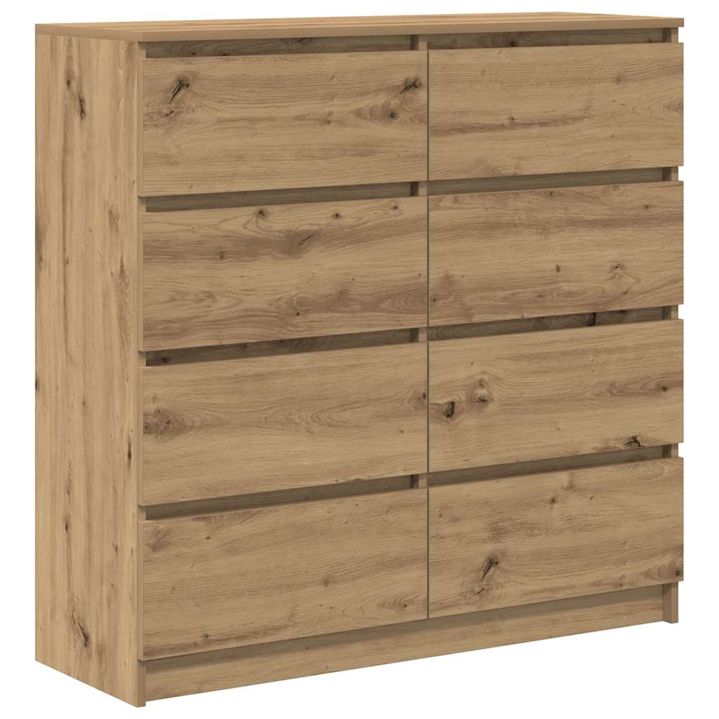 vidaXL Komoda Artisan Dąb 100x35x99 cm Drewno klejone