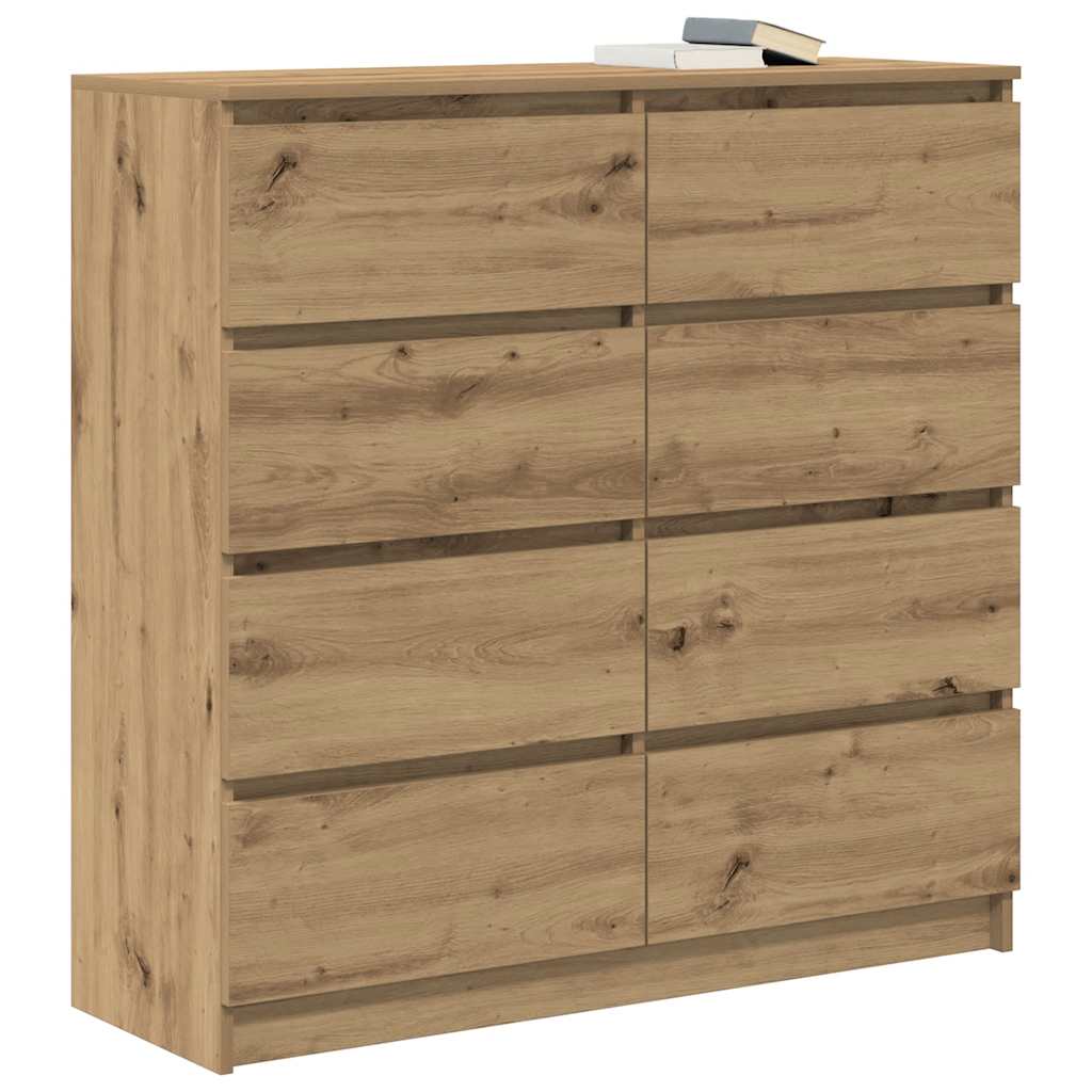 vidaXL Komoda Artisan Dąb 100x35x99 cm Drewno klejone