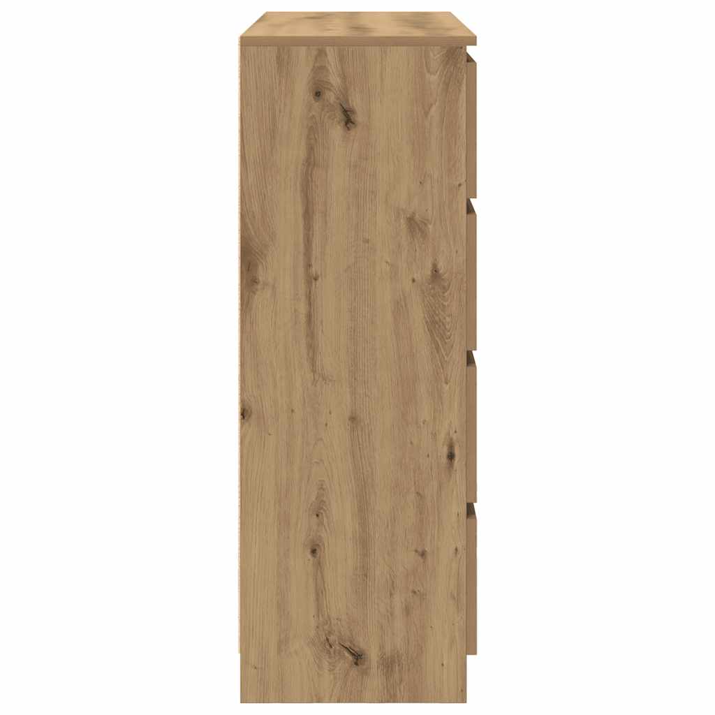 vidaXL Komoda Artisan Dąb 100x35x99 cm Drewno klejone