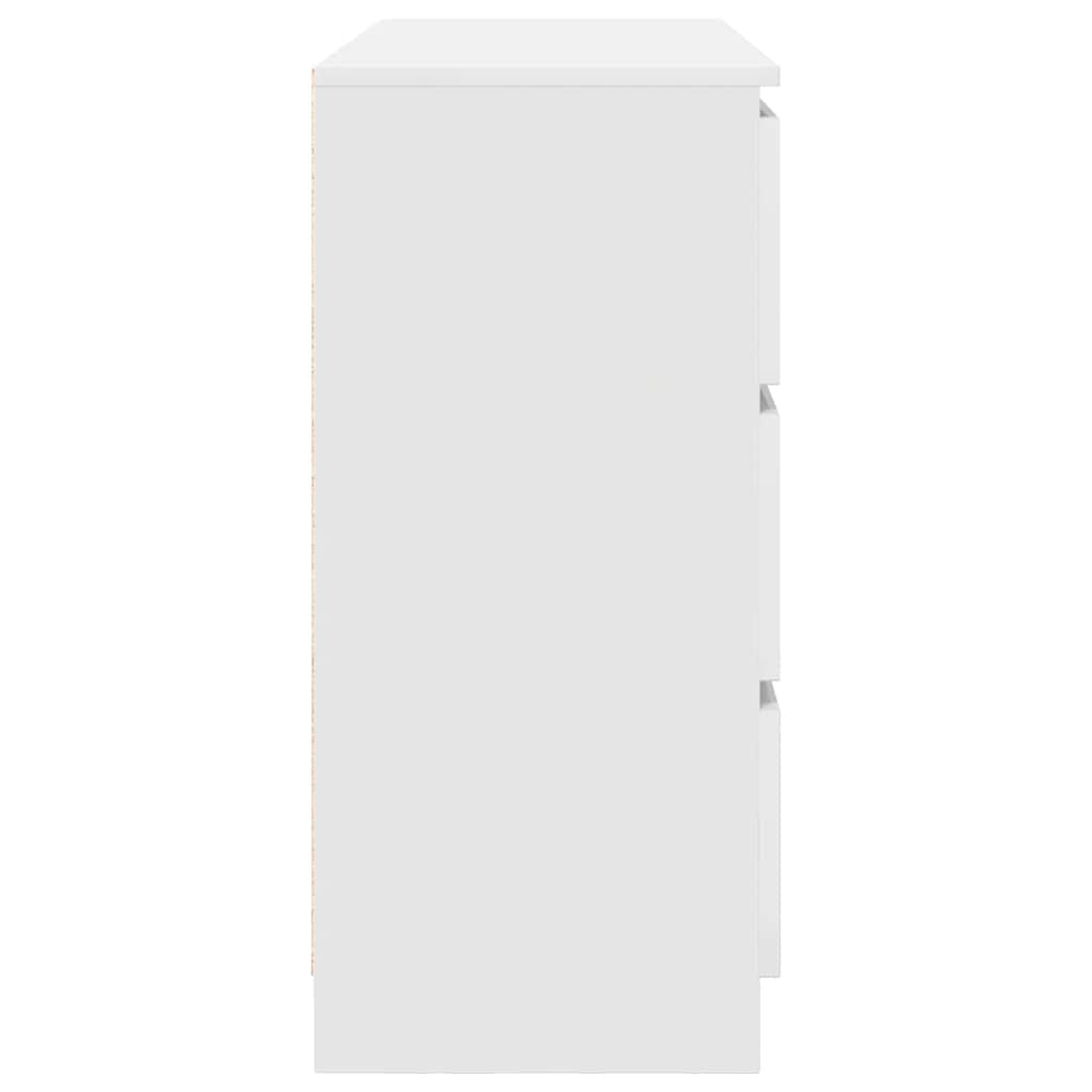 vidaXL Komoda Biała 100x35x76 cm Drewno klejone