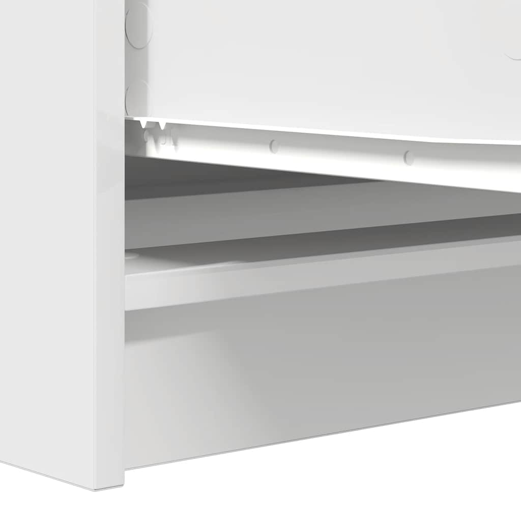 vidaXL Komoda Biała 100x35x76 cm Drewno klejone