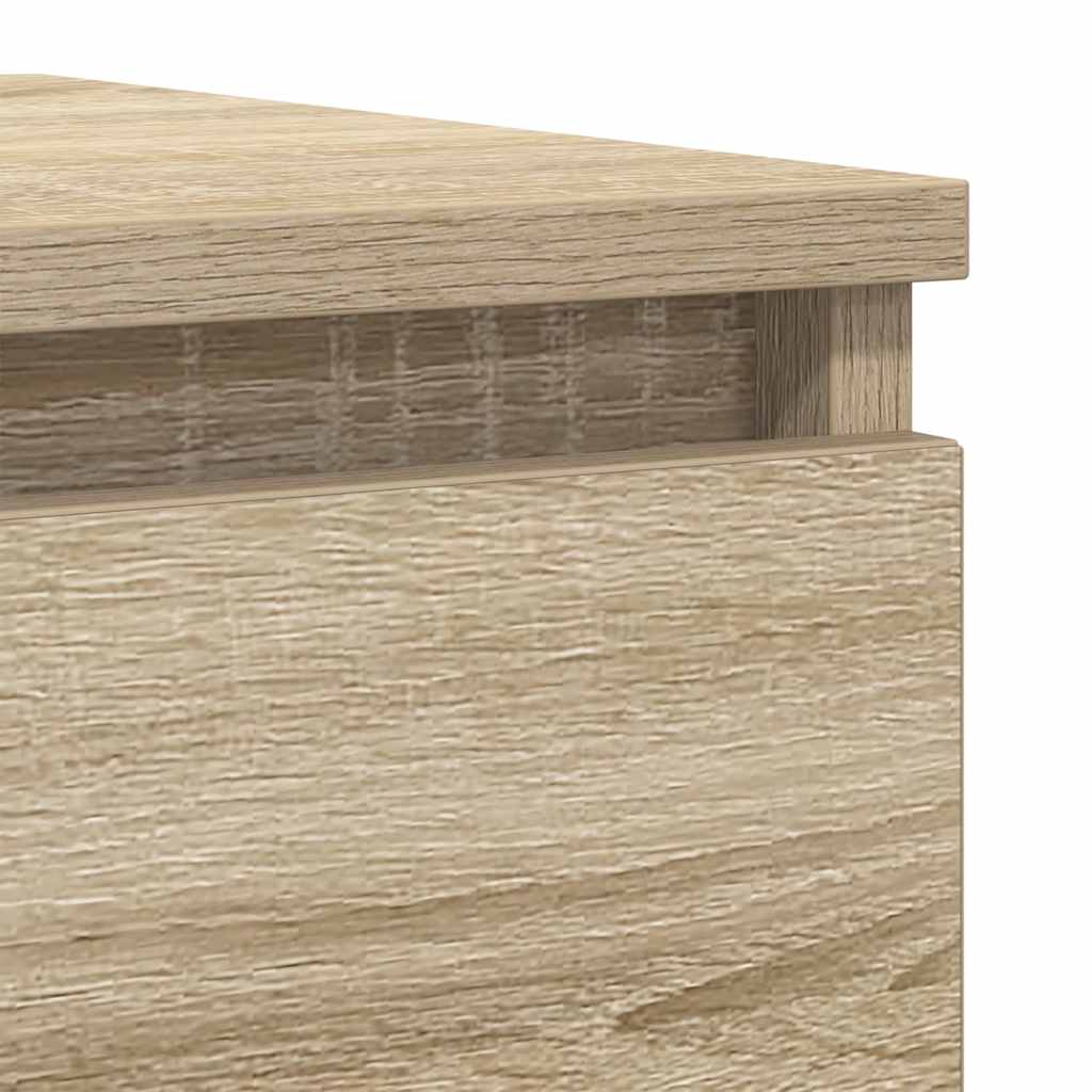 vidaXL Komoda, dąb sonoma, 100x35x76 cm, materiał drewnopochodny