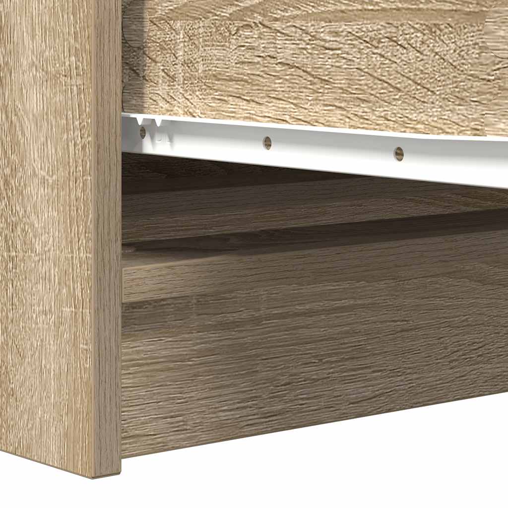 vidaXL Komoda, dąb sonoma, 100x35x76 cm, materiał drewnopochodny