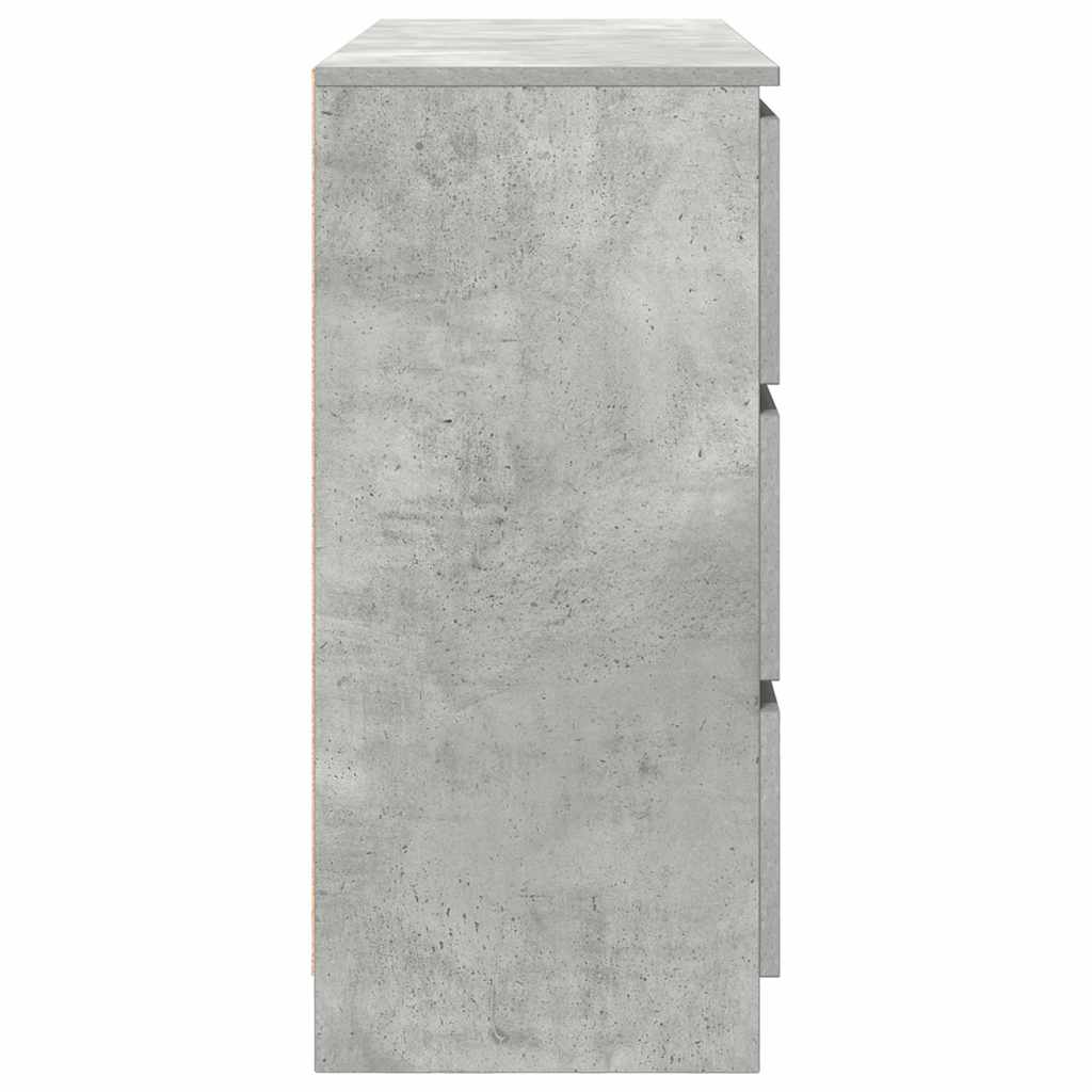 vidaXL Komoda Betonowa Szara 100x35x76 cm Drewno klejone