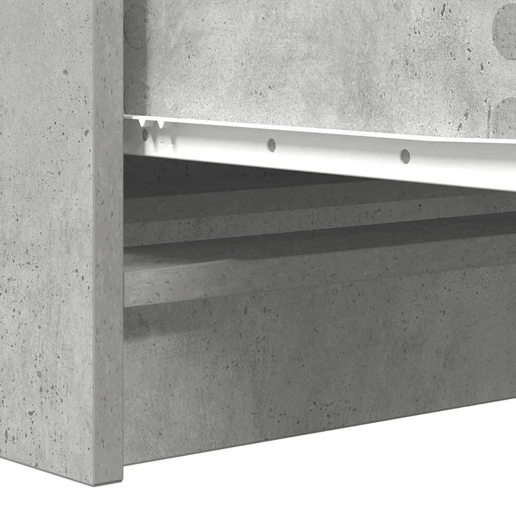 vidaXL Komoda Betonowa Szara 100x35x76 cm Drewno klejone