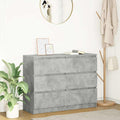 vidaXL Komoda Betonowa Szara 100x35x76 cm Drewno klejone