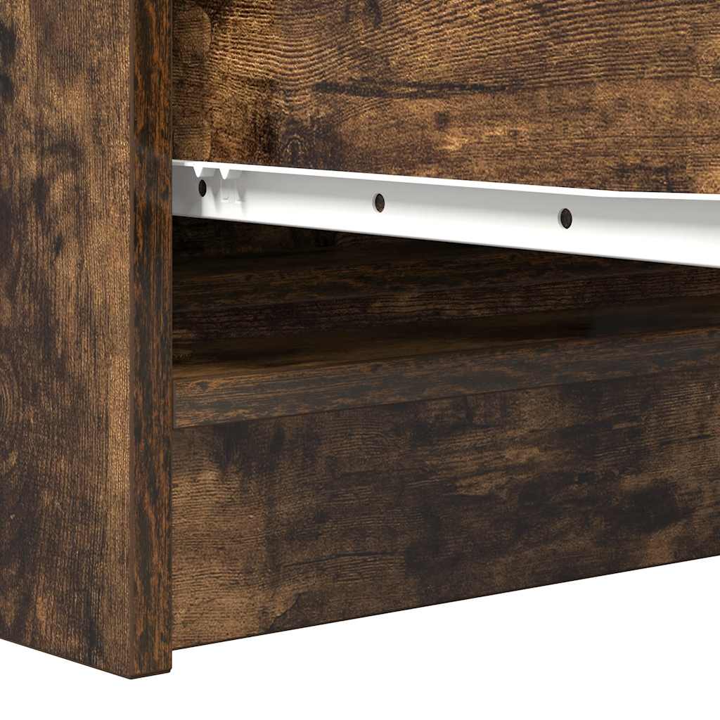 vidaXL Komoda, przydymiony dąb, 100x35x76 cm, materiał drewnopochodny