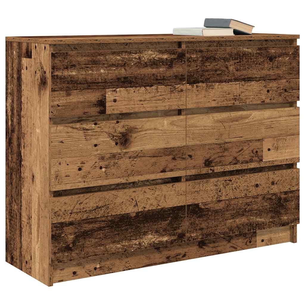 vidaXL Komoda Stare drewno 100x35x76 cm Drewno klejone