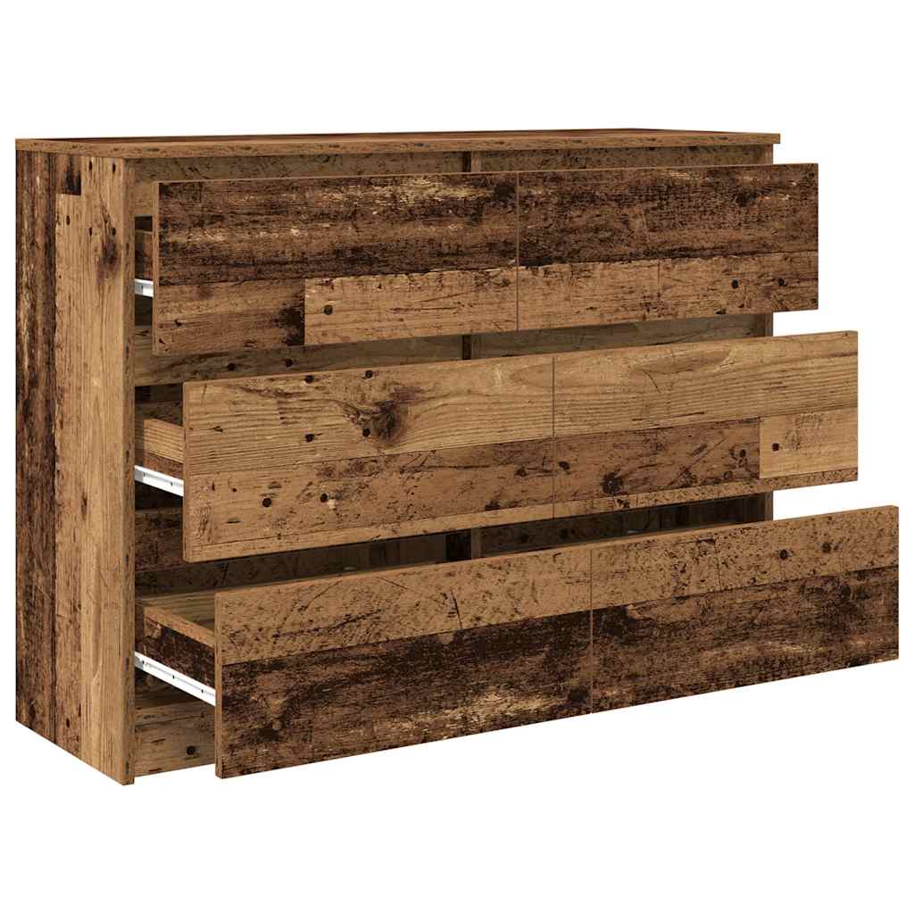 vidaXL Komoda Stare drewno 100x35x76 cm Drewno klejone