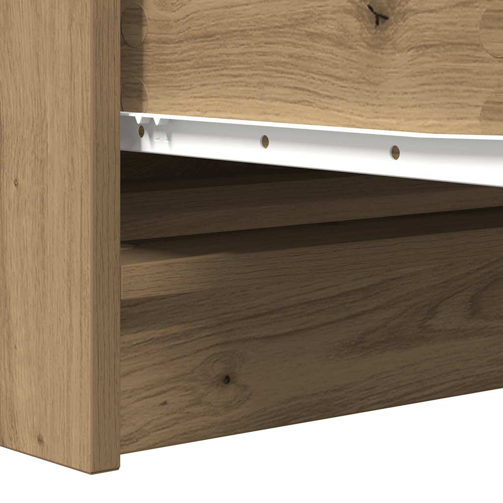 vidaXL Komoda Artisan Dąb 100x35x76 cm Drewno klejone