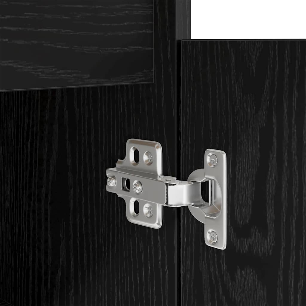 vidaXL Biurko Czarny dąb 140 x 49 x 76 cm Materiał drewnopochodny