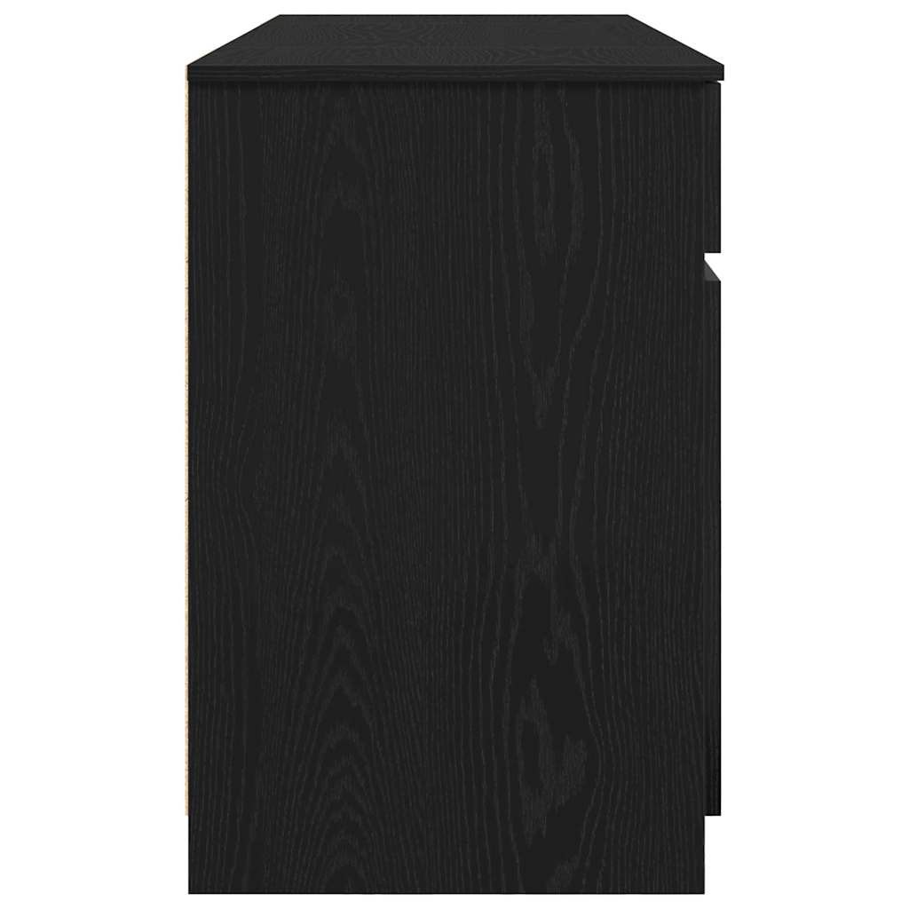 vidaXL Biurko Czarny dąb 140 x 49 x 76 cm Materiał drewnopochodny