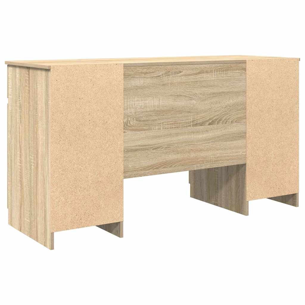 vidaXL Biurko dąb sonoma 140 x 49 x 76 cm Materiał drewnopochodny
