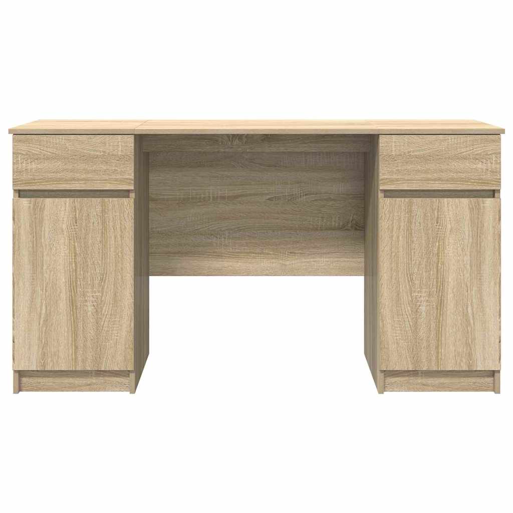 vidaXL Biurko dąb sonoma 140 x 49 x 76 cm Materiał drewnopochodny