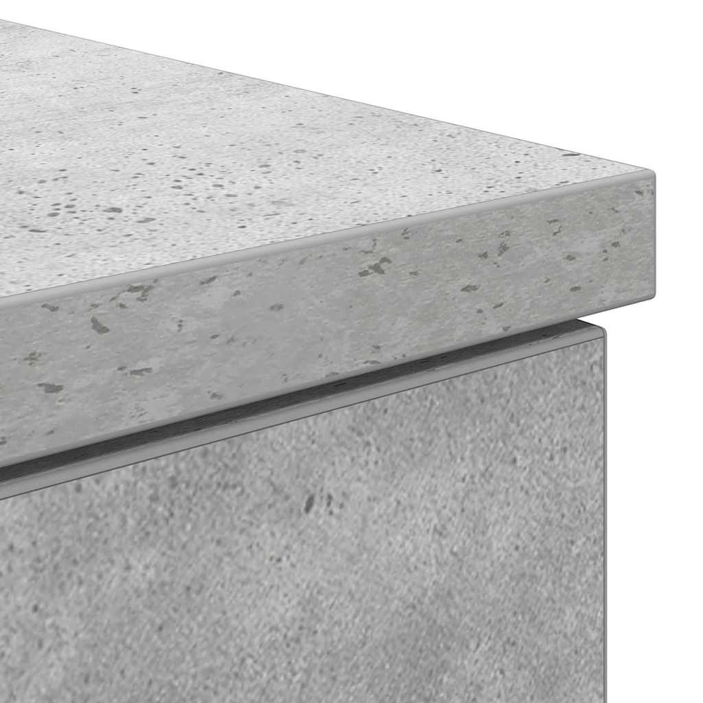vidaXL Biurko Betonowy szary 140 x 49 x 76 cm Materiał drewnopochodny