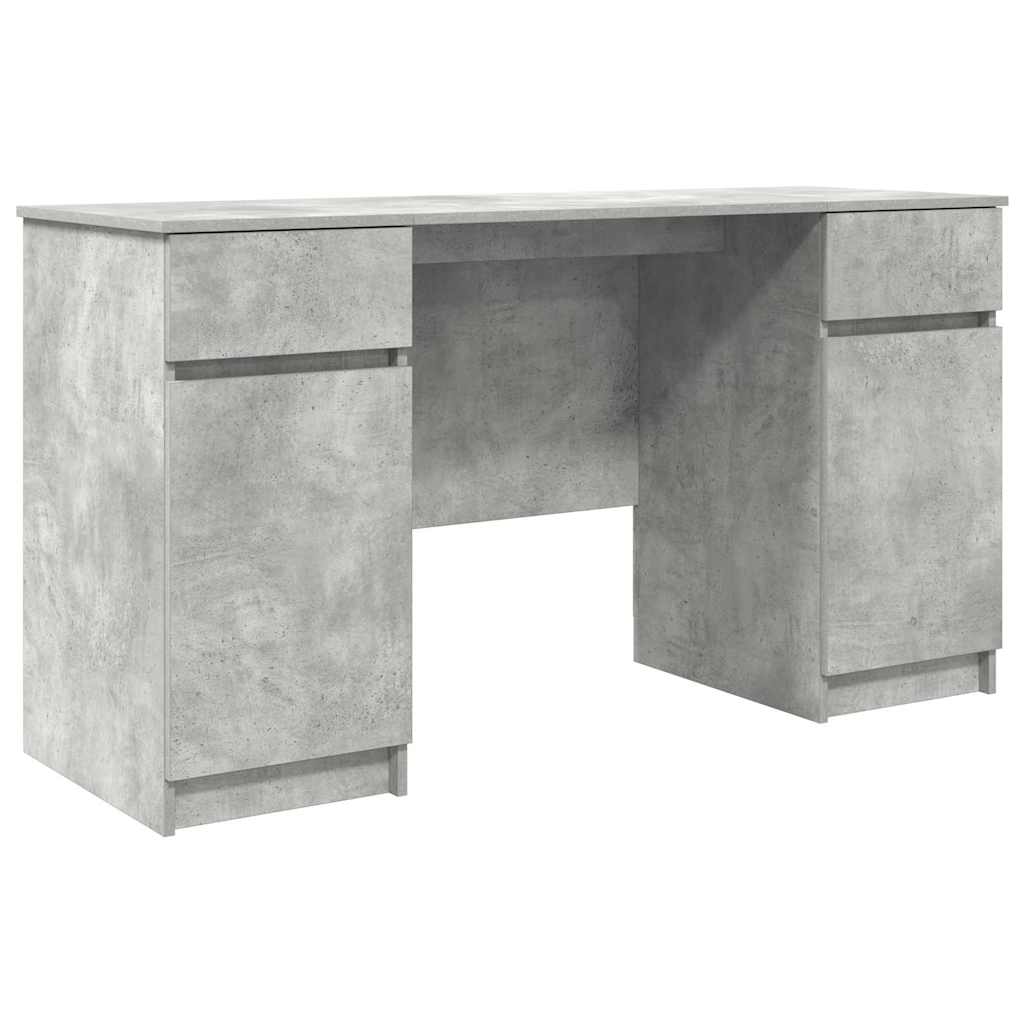 vidaXL Biurko Betonowy szary 140 x 49 x 76 cm Materiał drewnopochodny