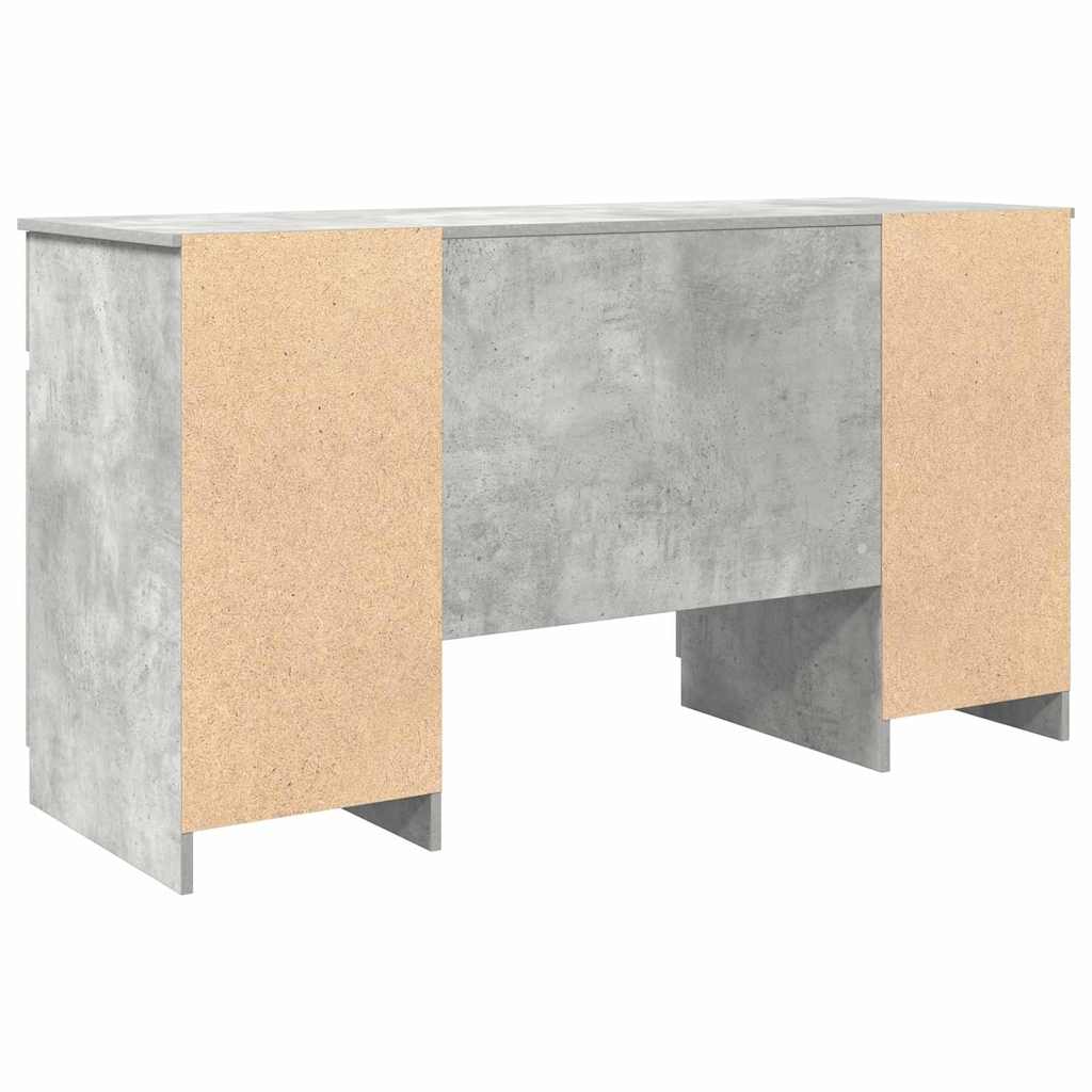 vidaXL Biurko Betonowy szary 140 x 49 x 76 cm Materiał drewnopochodny