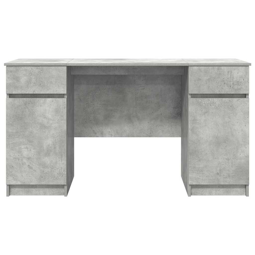 vidaXL Biurko Betonowy szary 140 x 49 x 76 cm Materiał drewnopochodny