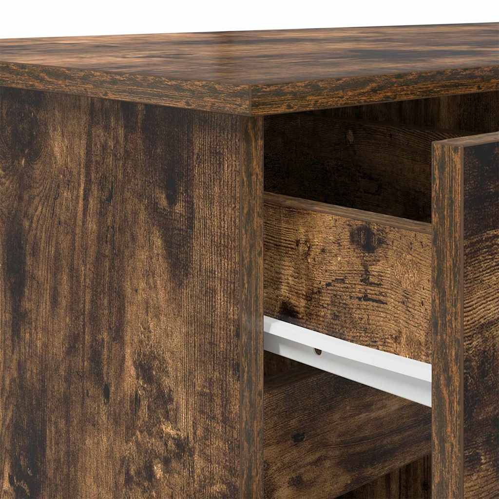 vidaXL Biurko Wędzony dąb 140 x 49 x 76 cm Materiał drewnopochodny