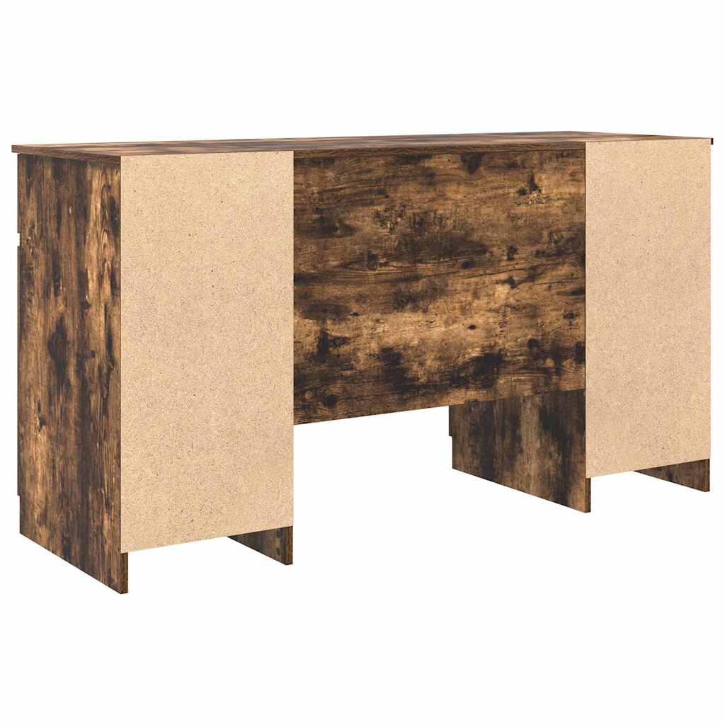 vidaXL Biurko Wędzony dąb 140 x 49 x 76 cm Materiał drewnopochodny