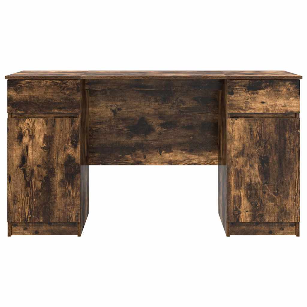 vidaXL Biurko Wędzony dąb 140 x 49 x 76 cm Materiał drewnopochodny