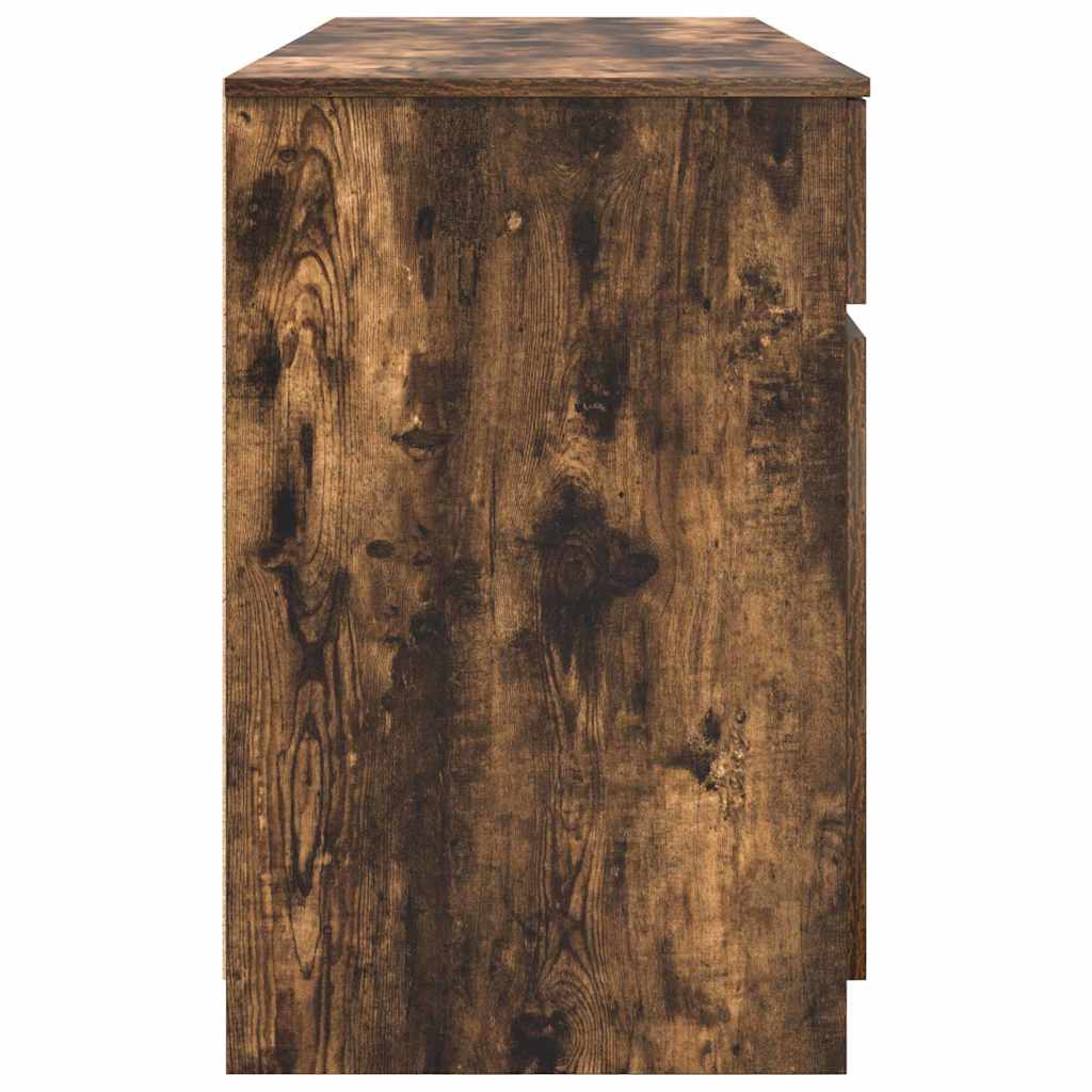 vidaXL Biurko Wędzony dąb 140 x 49 x 76 cm Materiał drewnopochodny