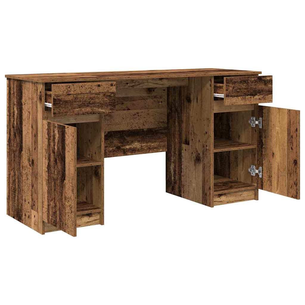 vidaXL Biurko Stare drewno 140 x 49 x 76 cm Materiał drewnopochodny