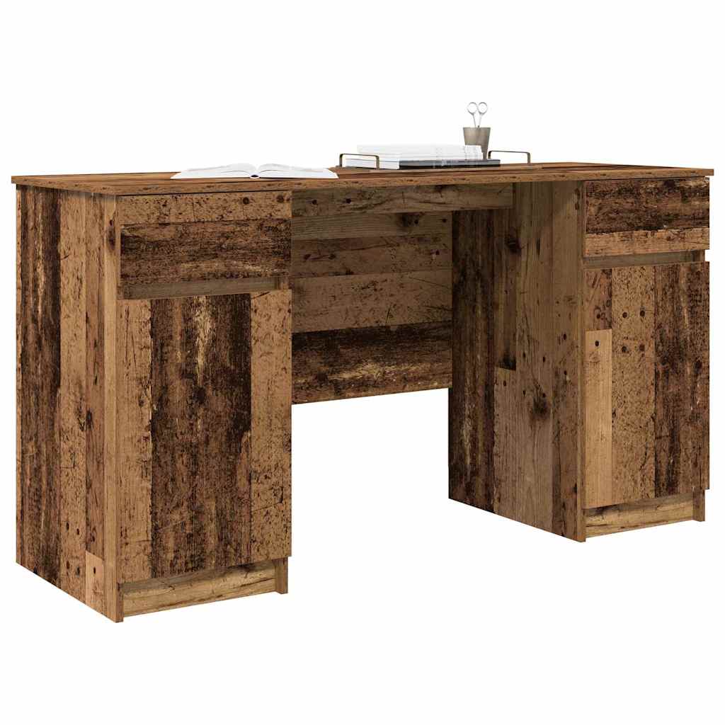 vidaXL Biurko Stare drewno 140 x 49 x 76 cm Materiał drewnopochodny