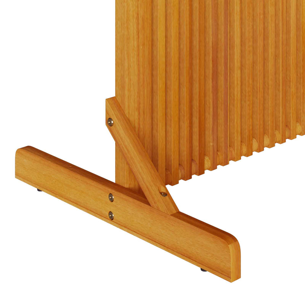 vidaXL Ekran prywatności Brązowy 79,5 x 50 x 200 cm Lite Drewno Akacji