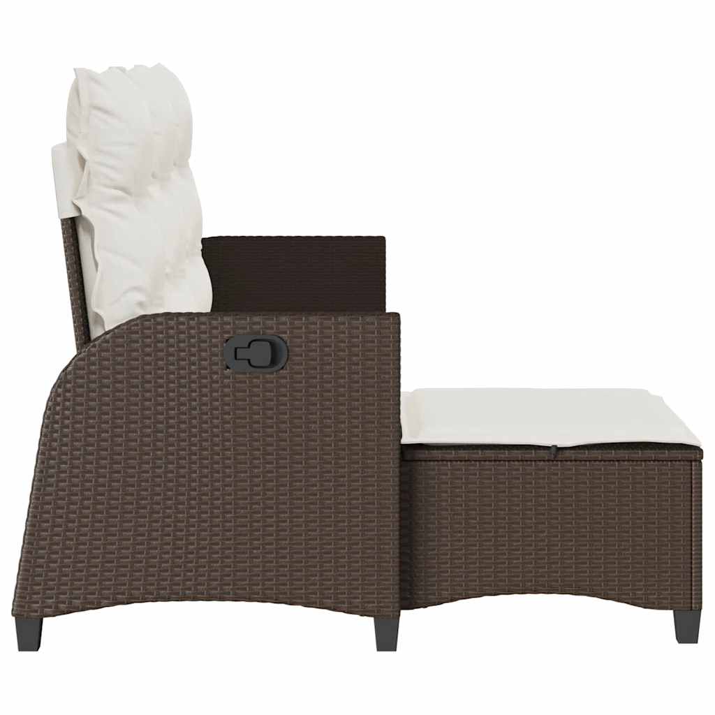 vidaXL Rozkładana Sofa Ogrodowa z Poduszkami w Kształcie Litery L
