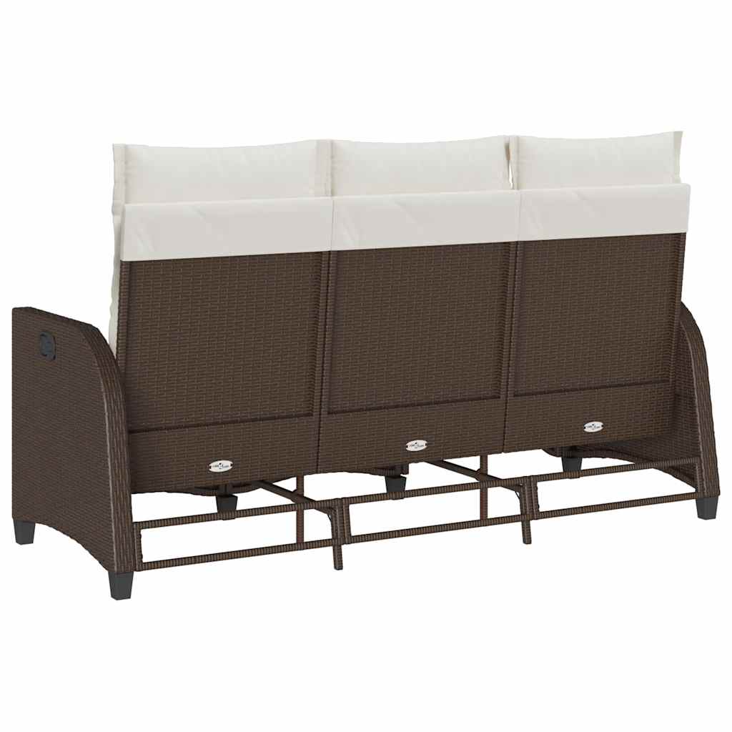 vidaXL Rozkładana Sofa Ogrodowa z Poduszkami w Kształcie Litery L