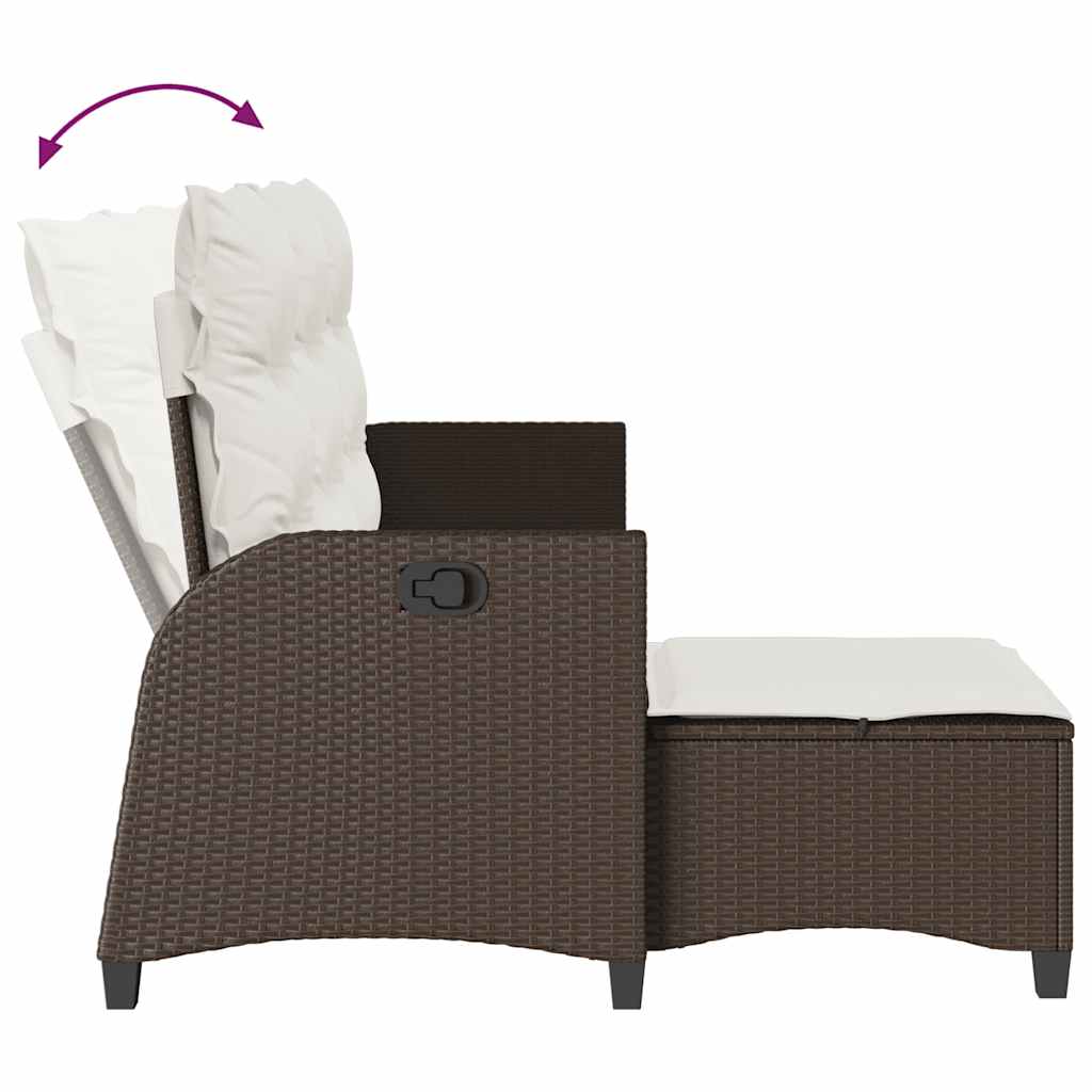 vidaXL Rozkładana Sofa Ogrodowa z Poduszkami w Kształcie Litery L