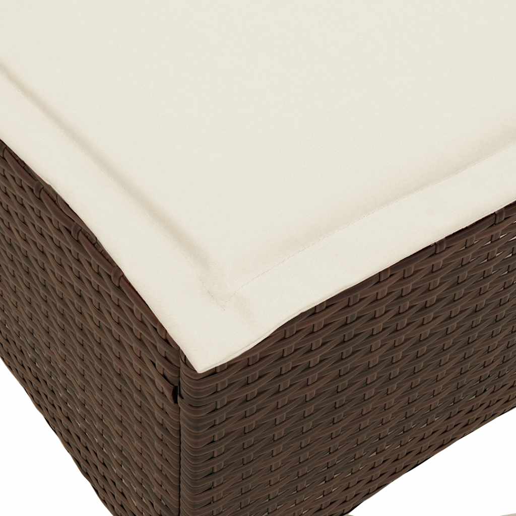 vidaXL Rozkładana Sofa Ogrodowa z Poduszkami w Kształcie Litery L
