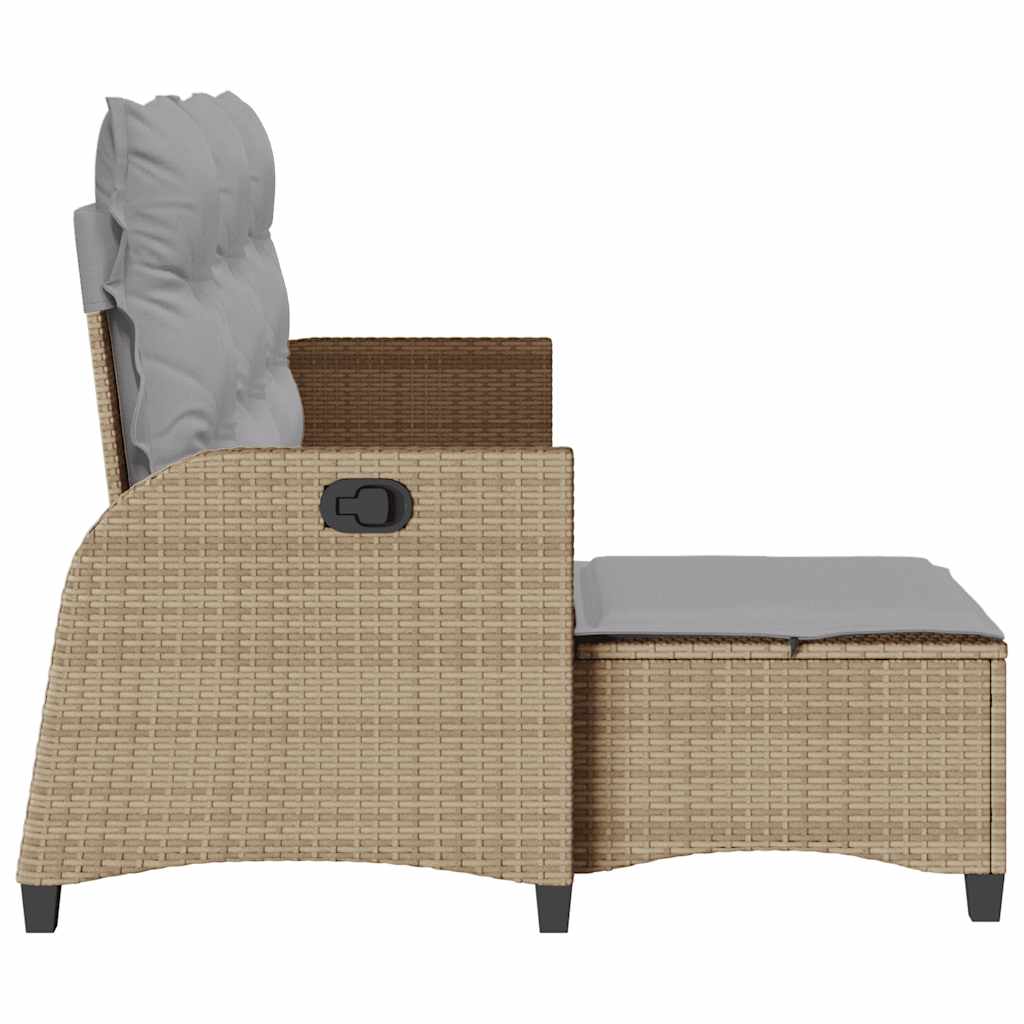 vidaXL Rozkładana Sofa Ogrodowa z Poduszkami w Kształcie Litery L
