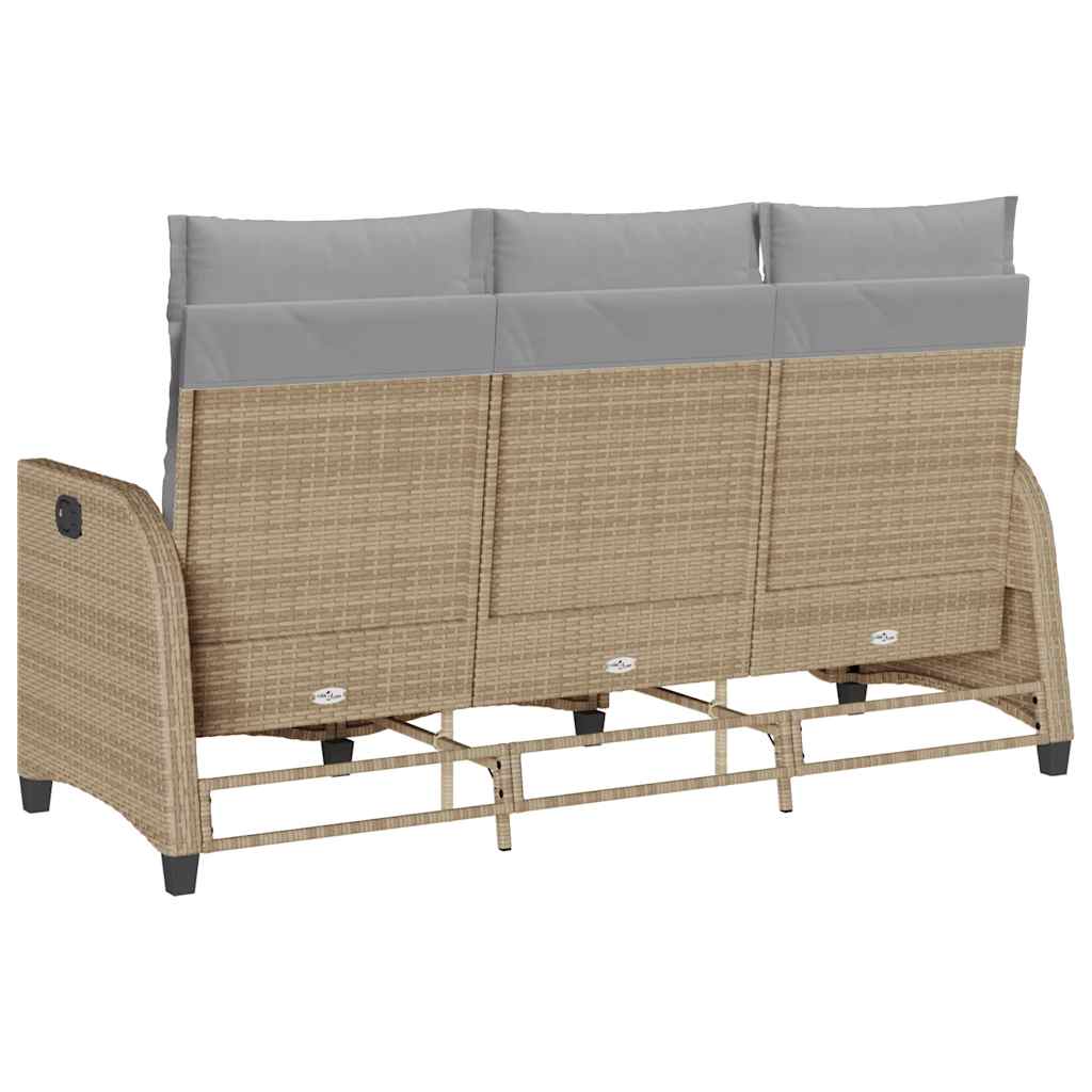 vidaXL Rozkładana Sofa Ogrodowa z Poduszkami w Kształcie Litery L