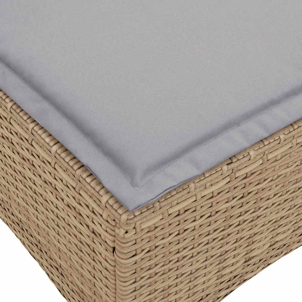 vidaXL Rozkładana Sofa Ogrodowa z Poduszkami w Kształcie Litery L