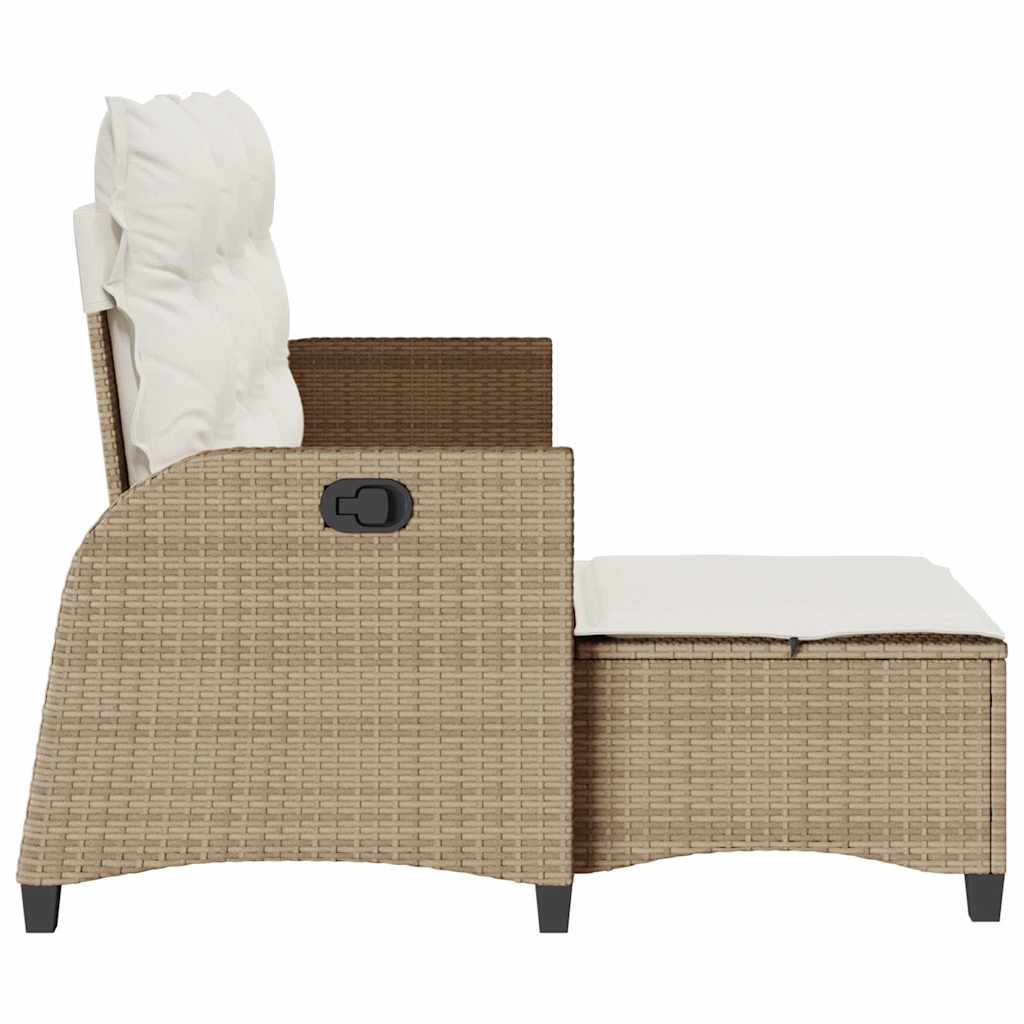 vidaXL Rozkładana Sofa Ogrodowa z Poduszkami w Kształcie Litery L