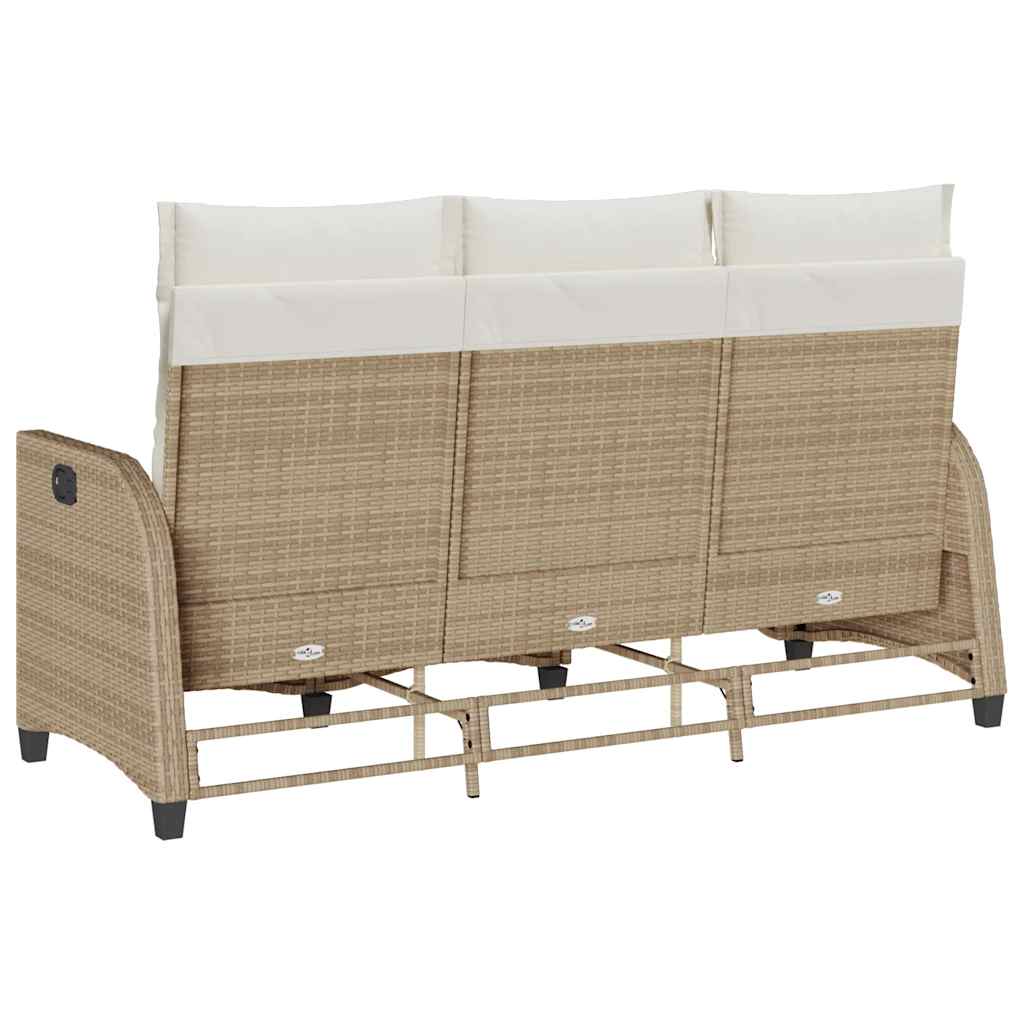 vidaXL Rozkładana Sofa Ogrodowa z Poduszkami w Kształcie Litery L